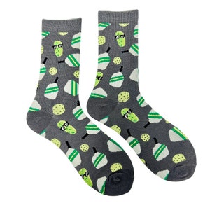 Pickleball Socks, Pickleball Bamboo Crew Socks Him and Her, Pickleball Gift, Pickleball Accessory for Pickleball Players, Fathers Day Gift
