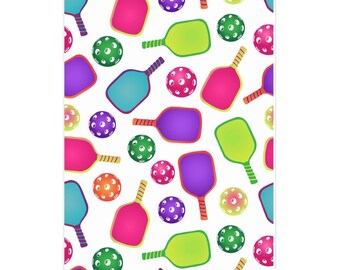 Pickleball Wrapping Paper, Pickleball Paddle Gift Wrap for Presents, Birthday, Holiday Gift Exchange Party Gift Wrap, Xmas Christmas