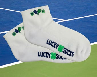 Lucky Pickleball Socks, Pickleball Ankle Socks for Women, Pickleball Gift, Pickleball Accessory for Pickleball Players, Funny Socks