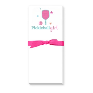 Pickleball Notepad, Pickleball Girl Stationary, Pickleball Gifts, Pickle Ball Gifts, Gift for Pickleball Player, Pickleball Gifts for Women