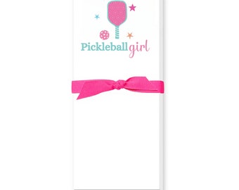 Pickleball Notepad, Pickleball Girl Stationary, Pickleball Gifts, Pickle Ball Gifts, Gift for Pickleball Player, Pickleball Gifts for Women