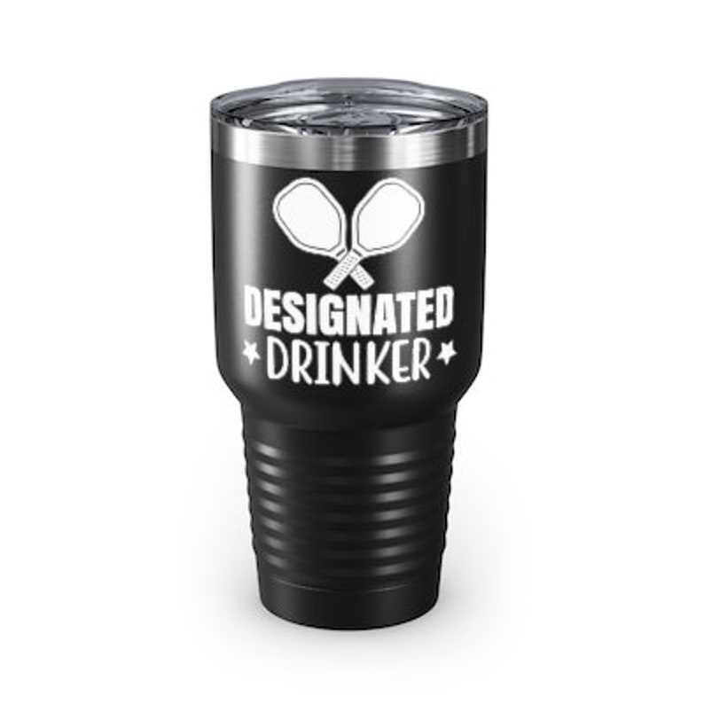 Pickleball Tumbler 30oz Insulated Tumbler Designated Drinker Etsy