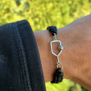 Pickleball Charm Bracelet, Customized Pickleball Paddle Jewelry for Women, Womens Pickleball Gifts, Pickleball Player Gift,