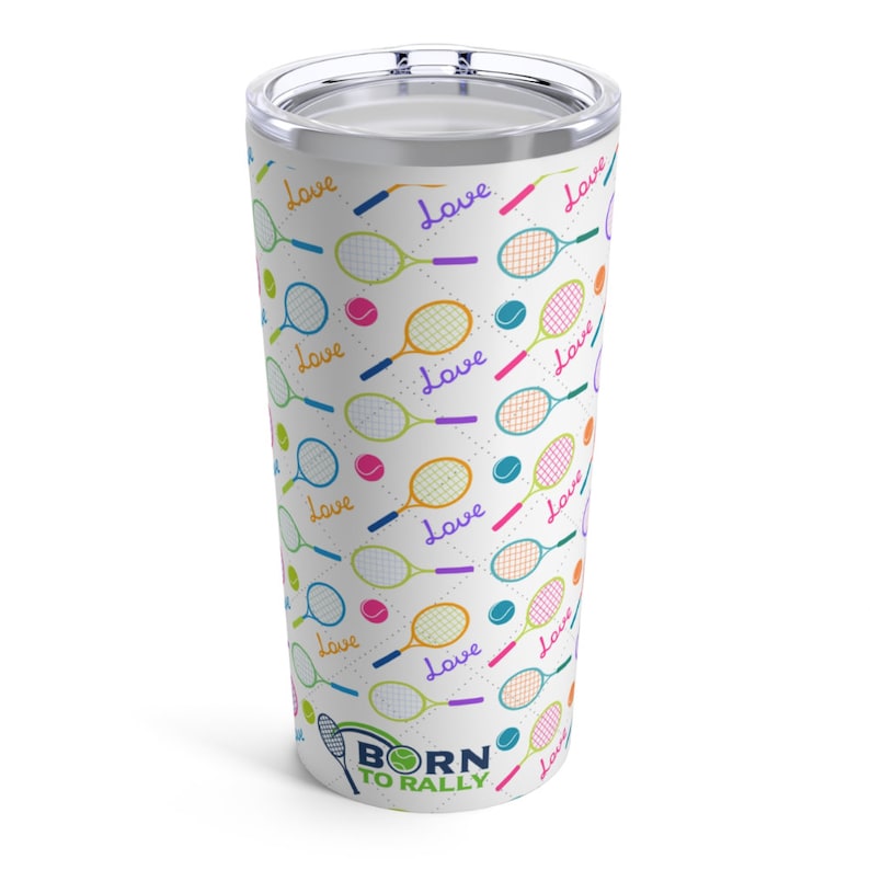 Born to Rally Wine Tumblers - Thumbnail 3