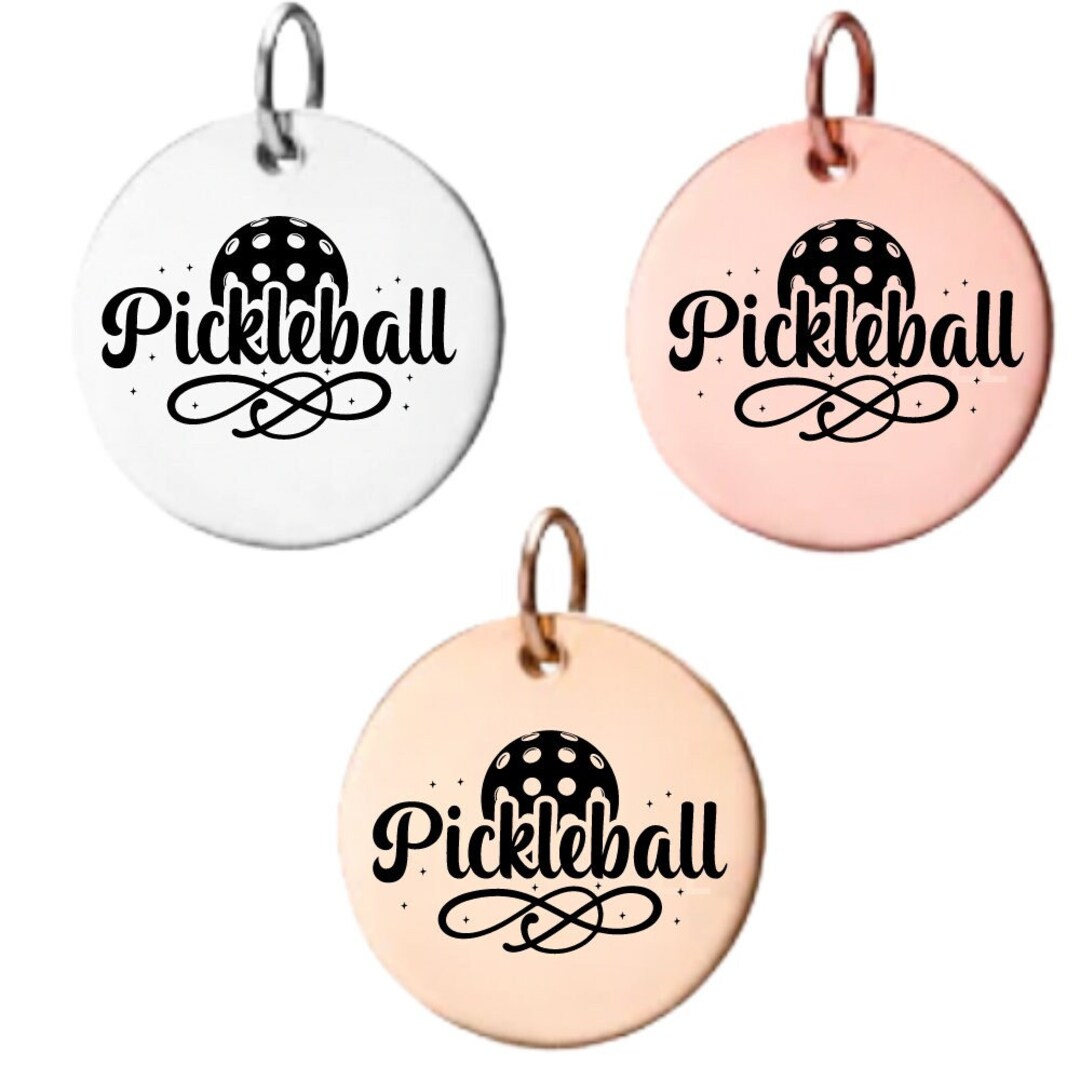Pickleball Charm, Pickleball Stainless Steel Jewelry for Women