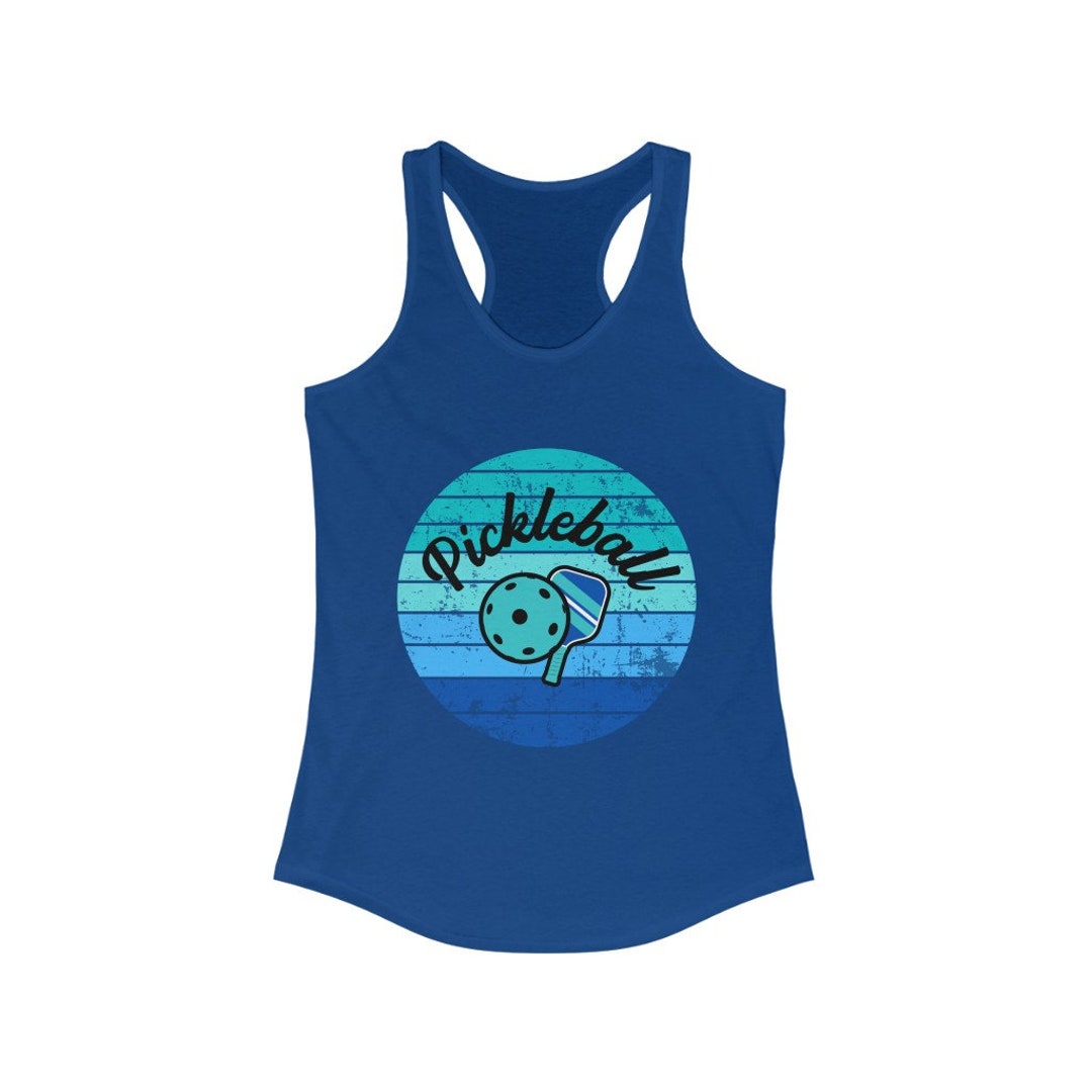 Women's Pickleball Tank Top, Pickleball Paddle and Ball Tank Top