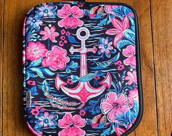 Pickleball Paddle Cover, Nautical Pickleball Cover, Neoprene Sleeve for Pickleball Paddles, Pickleball Bag, Pickleball Accessory for Women