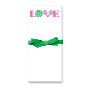 Pickleball Gift, Pickleball Notepad, Love Pickleball, Tournament Prize, Personalized Pickleball, Pickleball Paddle, Stationary Birthday Gift