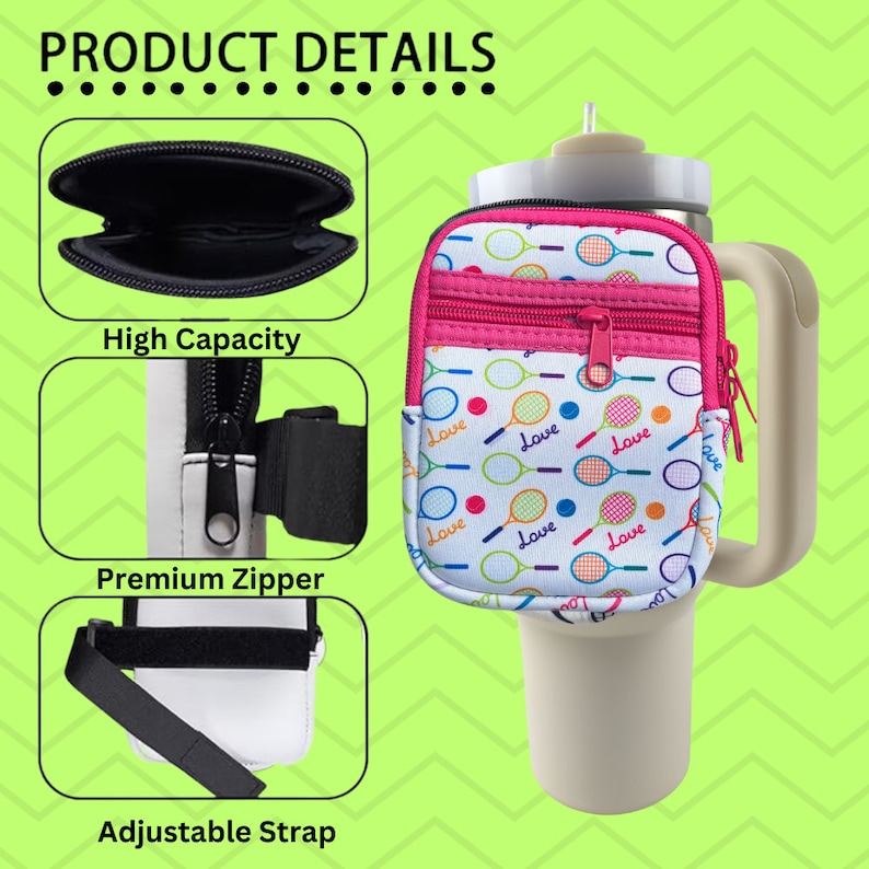 Born to Rally Water Tumbler Pouch - Thumbnail 3