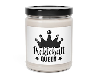 Bougie de soja parfumée pickleball, bougie Pickleball Queen, bougie Pickleball 9oz pour femmes, cadeau amusant pickleball Player