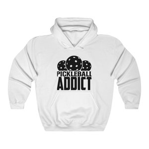Pickleball Sweatshirt, Pickleball Addict Sweat shirt, Heavy Blend Hooded Sweat-shirt for Men and Women, Funny Pickleball Player Gift