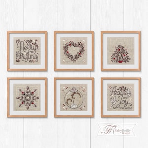 Set of 6 Christie Mini Frames • Faby Reilly needlework pattern