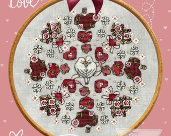 Mandala de San Valentín • Patrón de costura de Faby Reilly