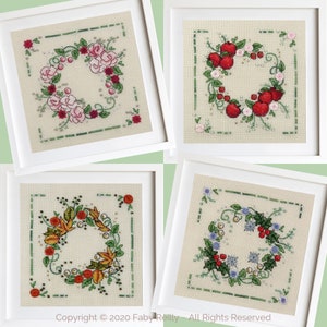 Seasonal Wreath Collection • PDF Patterns