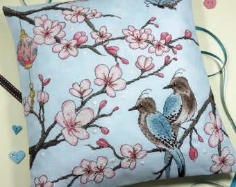 Cojín de flor de cerezo • Patrón de costura de Faby Reilly