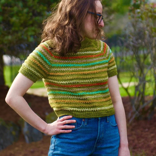 Let's Picnic Tee Knitting Pattern