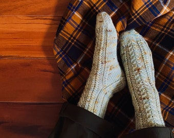 Branching Socks Knitting Pattern