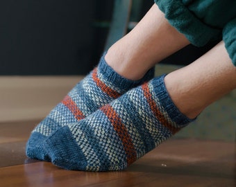 Modèle de tricot de chaussettes de rivière tissées