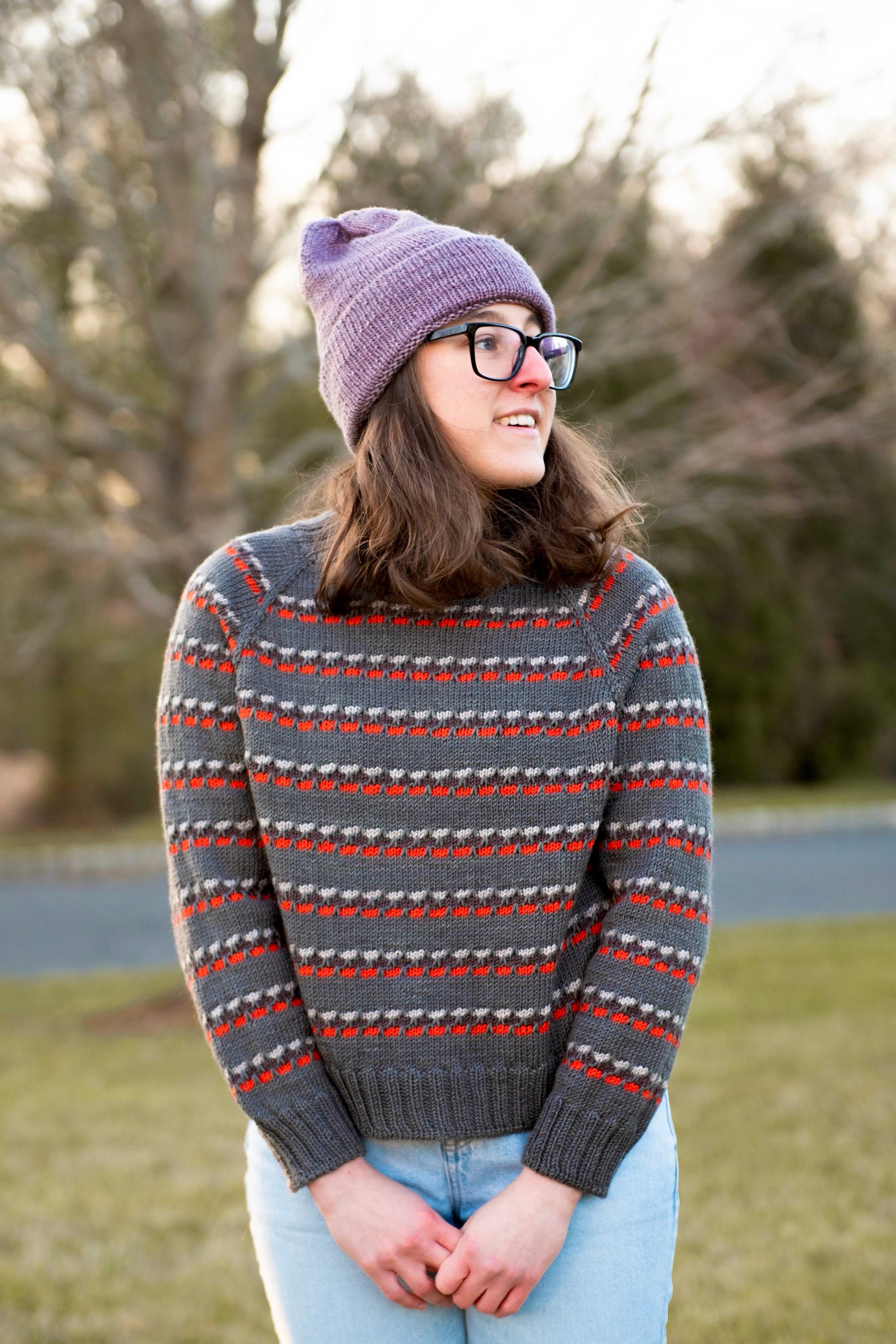 Syncopated Stripe Sweater Knitting Pattern - Etsy