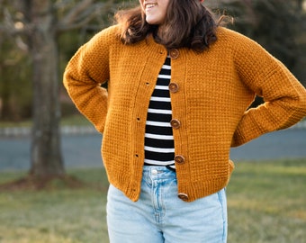 Interthreading Cardigan Knitting Pattern