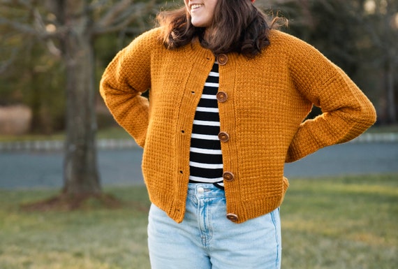 トップス PERVERZE Archive Knit Cardigan Orange PERVERZE Archive Knit Cardigan / Orange