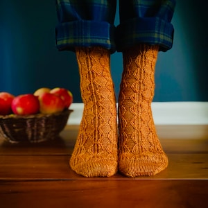 Apple Cider Socks Knitting Pattern
