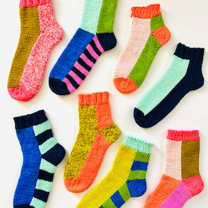 Halfsies Socks Knitting Pattern