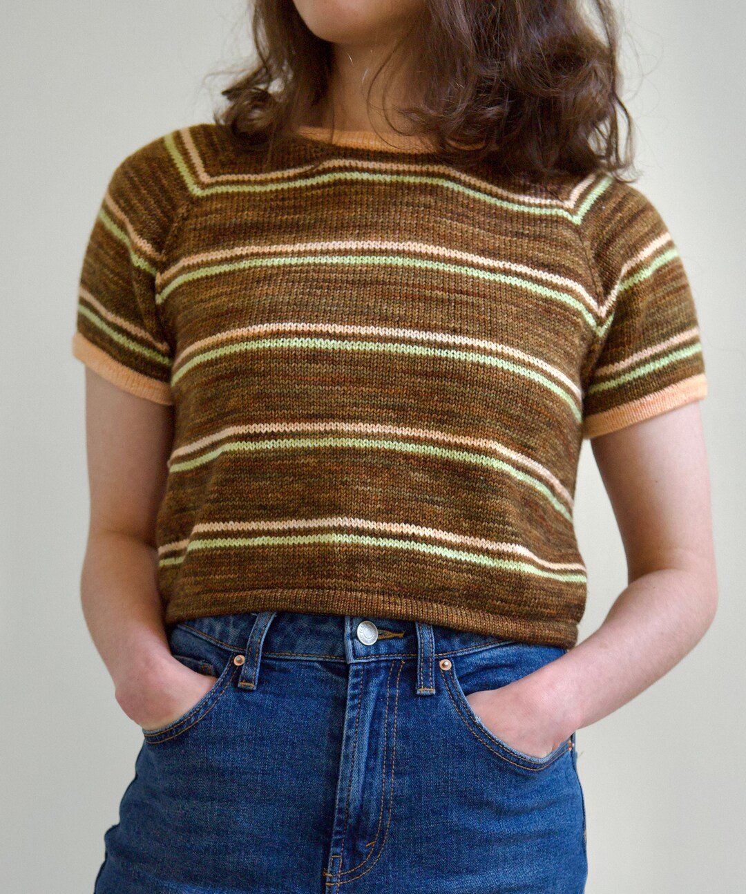 Raglan Ringer Tee Knitting Pattern - Etsy
