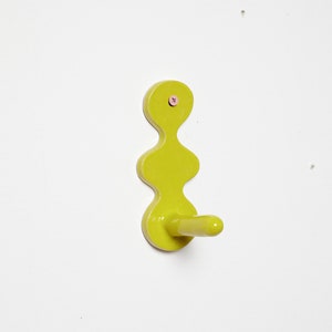 Neon Chartreuse Bubble Ceramic Wall Hook