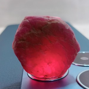 Big Raw Ruby, Genuine Raw Natural Rough, Natural Mozambique Mines Ruby Rough, July Birthstone, Untreated Ruby Rough, Size26x26mm.