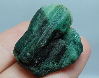 Natural Colombian Emerald Rough Stone, Rare Specimen