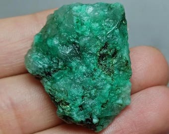 20 Pièces émeraude Brute Colombienne - 8 Mm, Naturelle, Non Traitée - Pour Bijoux Ou Collection