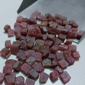 20 Pcs Ruby Rough Raw Stone Lot, Natural Ruby Rough, Good Quality Rough, Pink Ruby Raw Rough, Ruby Raw 10 or 20 Pcs Lot.