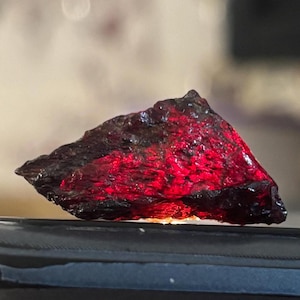 Garnet Rough, Natural Garnet Rough, Hight Quality Garnet Rough, Red Garnet Raw Rough, Garnet Rough Raw, Rough For Jewellery, Size 13x27mm.