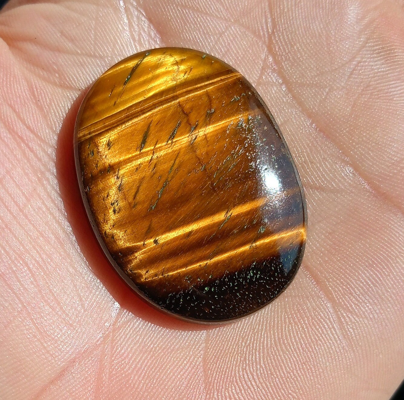 Tiger Eye Loose Stone For Jewelry Making 35 Cts Top Quality Natural Tiger Eye Gemstone A-2123 Natural Top Flashy Tiger Eye Cabochon Tiger Eye Loose Stone For Jewelry Making 35 Cts Top Quality Natural Tiger Eye Gemstone A-2123 Natural Top Flashy Tiger Eye Cabochon