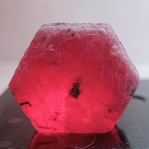 Big Raw Ruby: Natural Untreated Mozambique Rough, July Birthstone, Size 22x26mm.