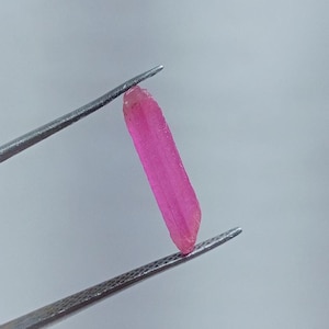 15mm Ruby Rough Stick, Natural Ruby Raw, Pink Ruby Stick Specimen, Rare Ruby Crystal Rough, Ruby July Birthstone.