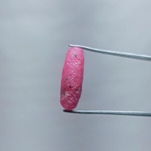 14mm Ruby Rough Stick, Natural Ruby Raw, Pink Ruby Stick Specimen, Rare Ruby Crystal Rough, Ruby July Birthstone.
