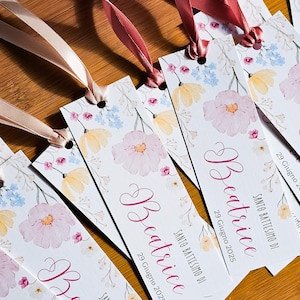 Segnalibro Segnaposto Battesimo Bimba Bimbo Personalizzati Bomboniere primo compleanno