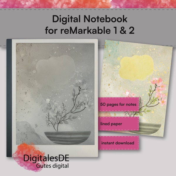 Digital Notebook for reMarkable 1 & reMarkable 2