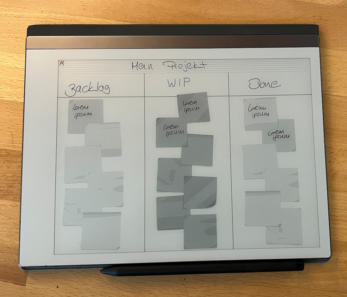 Templates for Remarkable 1 & Remarkable 2 Personal Kanban Boards Tasks