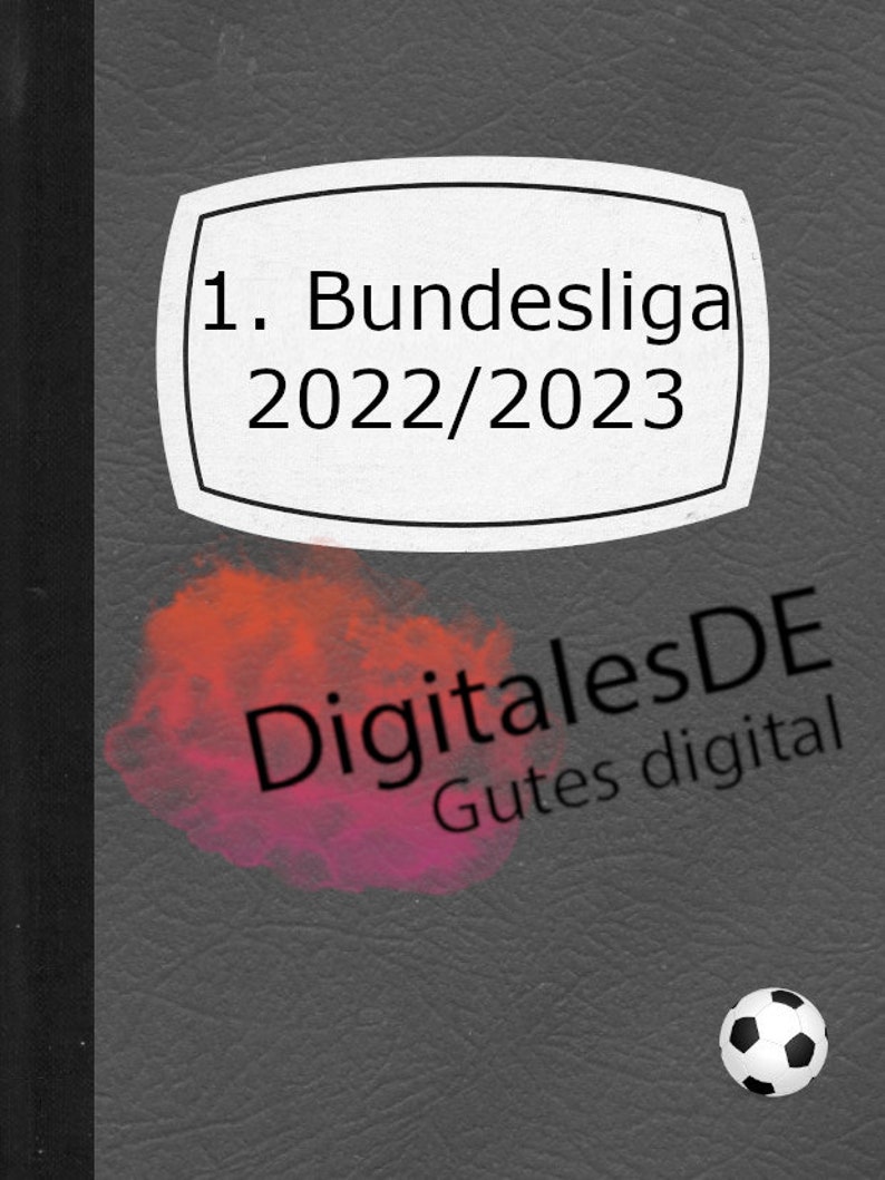 Deutsche Fußball Bundesliga Kalender Für Remarkable 2 in - Etsy