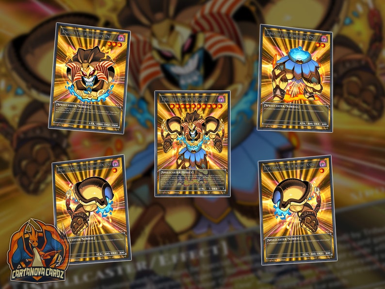 Exodia the Forbidden One Puzzle Set Custom YGO Card Top Etsy