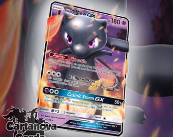 Shadow Mewtwo Variant Gx Custom Pokemon Card Hand Made Proxy