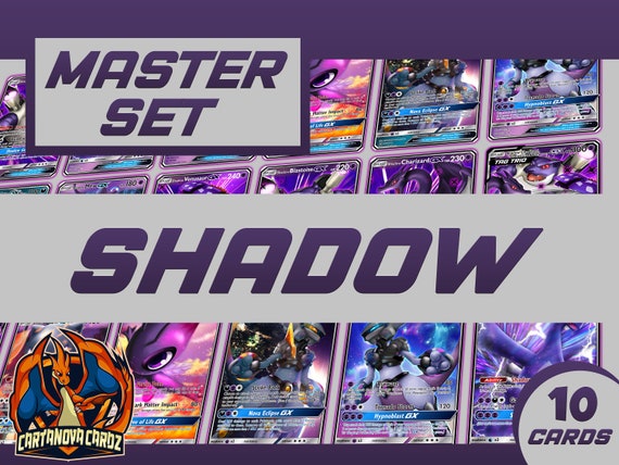 Master Set Shadow Cartes Pokémon personnalisées Set x10 Cartes - Etsy France