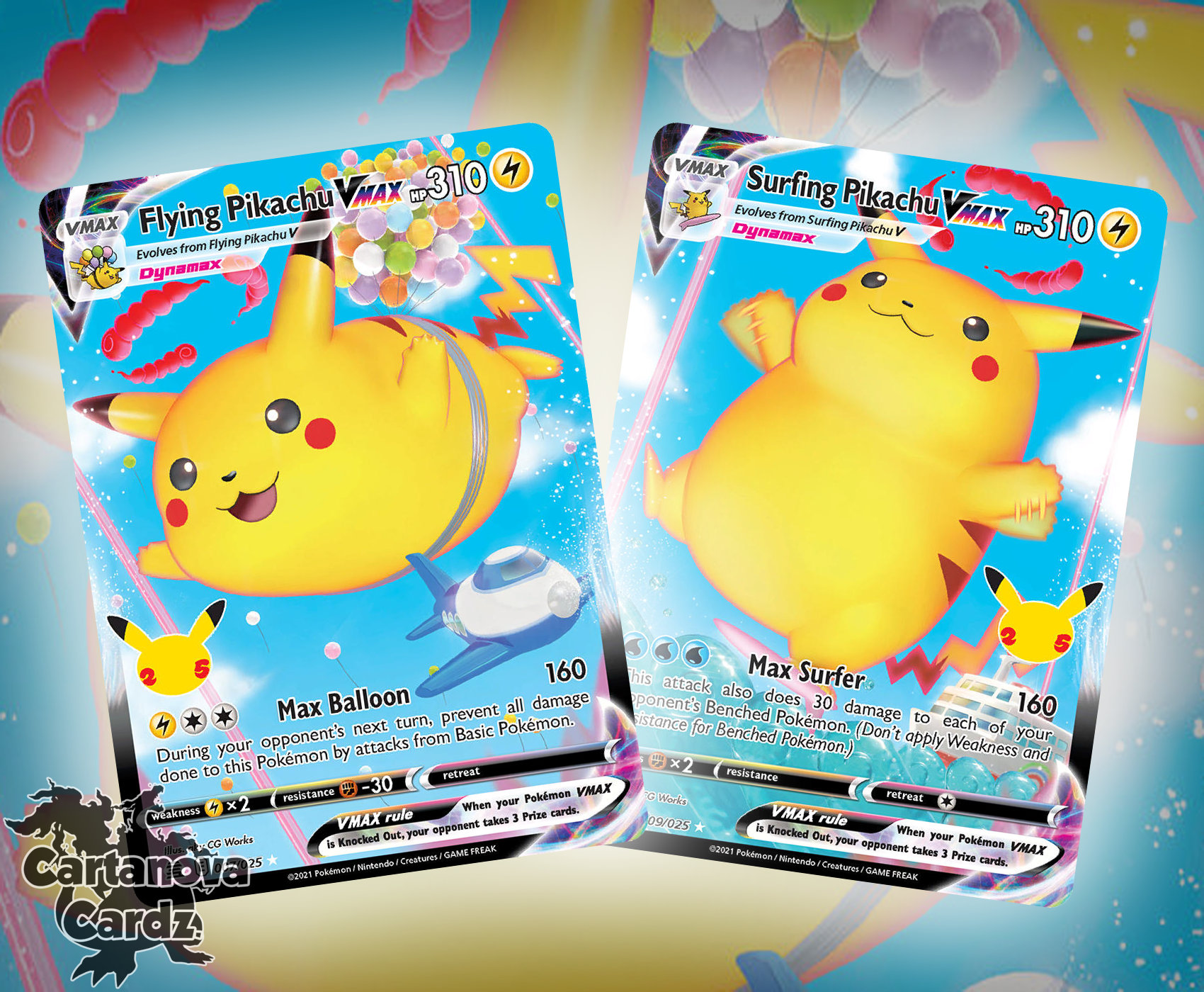 Anyone got any info on this giant ass pikachu vmax card i got as a