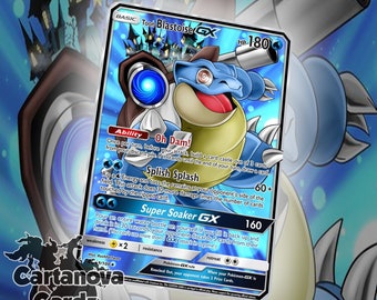 Blastoise Gx Etsy France