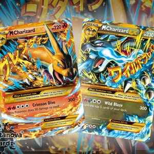 54+1 Cartes Pokemon Charizard Vmax en Métal Plaqué Or, Dracaufeu