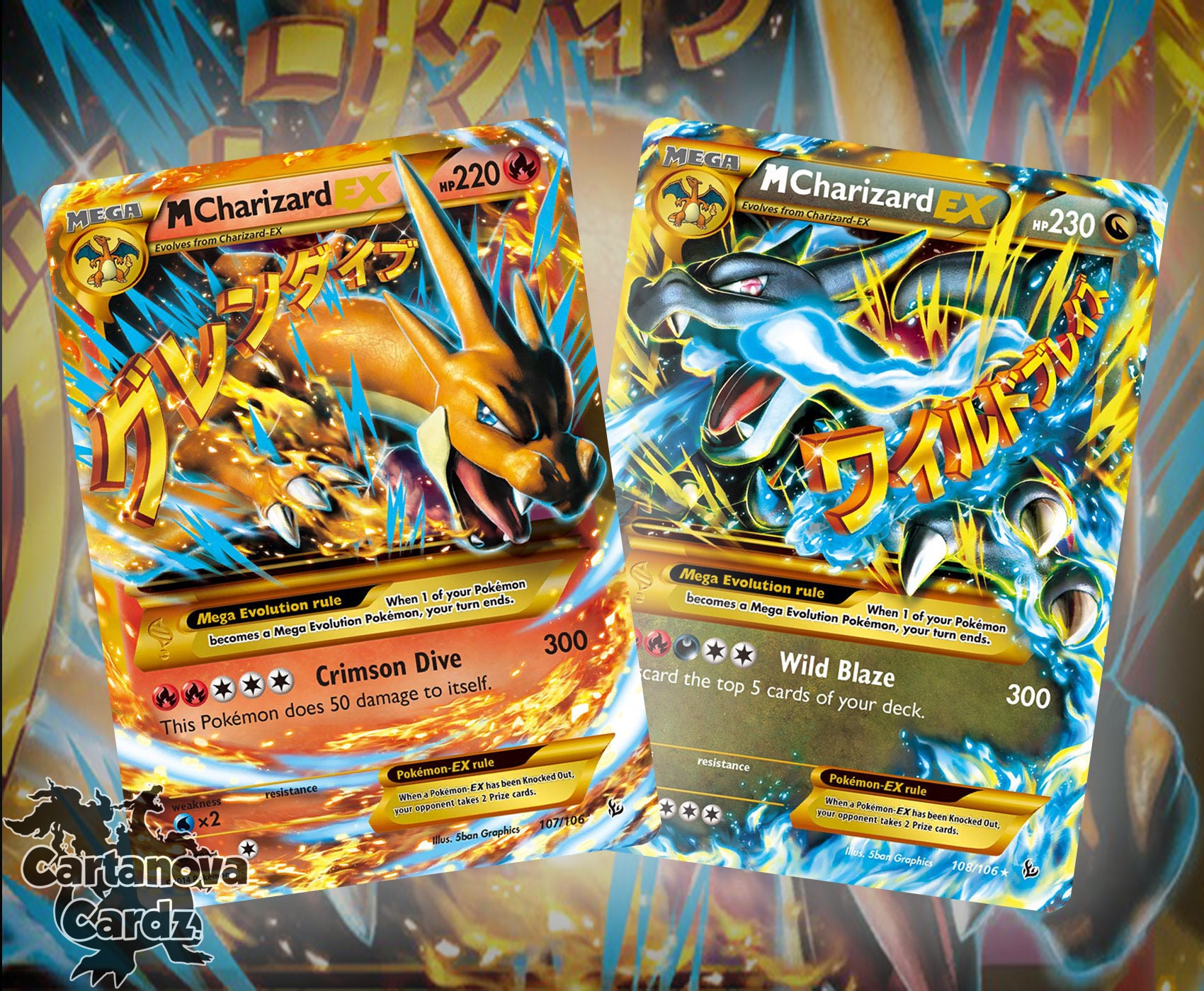 mega charizard x card