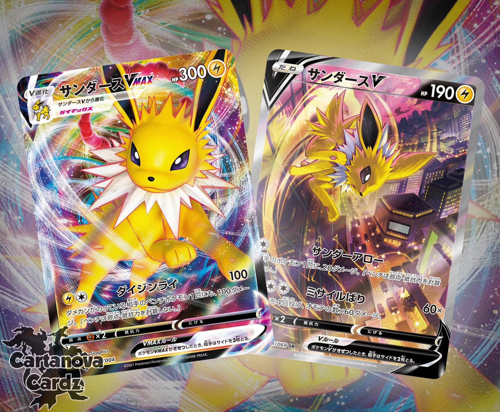 Carta Pokémon Jolteon Vmax Céus Em Evolução Original